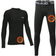 Shein Youth Boys' Thermal Compression Shirt Long Sleeve Fleece Lined Base Layer Athletic Football Undershirt Set