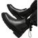 Shein Mens Chelsea Leather Ankle Boots High Top Boots Black Versatile Breathable Cargo Boots Trendy Outdoor NonSlip Motorcycle Boots