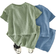 Shein pcsSet Toddler BoysGirls Solid Color Crew Neck Raglan Sleeve Sweatshirt And Casual Shorts Outfit