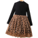 Shein Tween Girl Heart Print Mesh Hem Dress