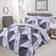 Dreamscene Marble Geometric Duvet Cover Grey (200x200cm)