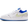 Nike Air Jordan 1 Low GS - White/Metallic Silver/Volt Tint/Hyper Royal