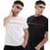 Tommy Jeans Camiseta - Rojo Sangre/Negro/Blanco