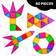 Bambini Magnetiska Plattor Set 60 st