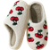 Shein Cute Cherry Non-Slip Indoor Slippers - Winter