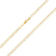Nuragold Nuragold 10k Yellow Gold 3.5mm Cuban Chain Curb Link Diamond Cut Pave Two Tone Pendant Necklace Mens Womens Jewelry