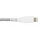 WIAWHT100010801 Braided Charging Cable, White Apple iPhone 5.9ft