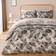 OHS Watercolour Tile Reversible Set Double - Charcoal Duvet Cover Grey (200x200cm)
