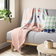 Room Essentials Recycled Poly Bunny Throw Blankets Pink, White (152.4x127cm)
