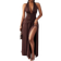 Shein Elegantes, romantisches, sexy Party Kleid mit tiefem V-Ausschnitt, Halterung und hohem Schlitz, A-Linie Damen