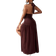 Shein Elegantes, romantisches, sexy Party Kleid mit tiefem V-Ausschnitt, Halterung und hohem Schlitz, A-Linie Damen