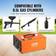 VEVOR Bärbar 30 MPa PCP-luftkompressor DC 12 V/AC 230 V