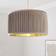 Dunelm Sawyer Pleated Velvet Drum Lamp - Natural Shade ∅ 45cm