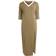 adidas Classics 3-Stripes Adicolor V-Neck Maxi Dress - Olive Green