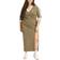 adidas Classics 3-Stripes Adicolor V-Neck Maxi Dress - Olive Green