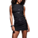 New Look Pinstripe Sequin Mini Dress - Black