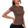 Shein Solid Color Seamless Short Sleeve Sports TShirt