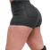 Shein Beschichtete Shorts Mit Fleecefutter - Einfarbig