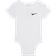 Nike Mini Me Baby Bodysuits 3-Pack - Grey