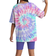 Shein TieDyed Smile Face pcs Tween Girls Casual Simple Short Sleeve TShirt And Shorts Set Summer