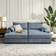 Latitude Run Tychon 87 Inch Upholstered Square Sofa 87" 2 Seater