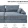 Latitude Run Tychon 87 Inch Upholstered Square Sofa 87" 2 Seater