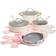 Paris Hilton Paris Hilton Epic Tempered Cookware Set with lid 12 Parts