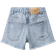 Zara Ripped Denim Bermuda Shorts - Light Blue (4551/617/406)
