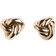 H&M Knot-Shaped Stud Earrings Gold NOSIZE