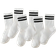 Shein 6pairs Children's Sport High Socks With Black/White Stripes, And Summer