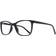 Shiny Black Rectangle Plastic Eyeglasses Online Full Rim Leah Brown Medium