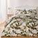 OHS Floral Print Reversible And Pillowcase Bedding Set King Duvet Cover Blue, Green (230x220cm)