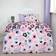 OHS Leopard Reversible Set Duvet Cover White, Pink (200x135cm)