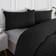 OHS Geometric Seersucker Set King Duvet Cover Black (230x220cm)