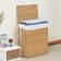 Sweetcrispy Foldable Laundry Hamper Large Capacity Clothes Basket with Lid 23.8 Gallon