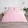 OHS Geometric Seersucker Set - Superking - Duvet Cover Pink (260x230cm)