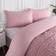 OHS Geometric Seersucker Set - Superking - Duvet Cover Pink (260x230cm)