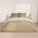 Brentfords Reversible Set Natural Sage King Duvet Cover Green, Natural (230x220cm)