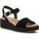 Lucky Brand Bernyc Wedge Sandal Women's Black Sandals Ankle Strap