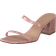 NA-KD Croc Squared Strap Sandals - Dusty Pink