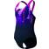Speedo Girls' Digital Placement Splashback Swimsuit - Navy/Pink