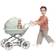Lundby Dolls for Doll House Man with Baby & Trolley 60808300