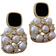 Shein Faux Pearl Decor Drop Earrings