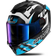 Shark Spartan Gt Pro Carbon Zarco Track Racer Full Face Helmet - Carbon/White/Blue Woman, Unisex, Man