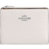 Coach Bifold Wallet - Pebbled Leather/Silver/Chalk