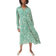 H&M Viscose Shirt Dress - Cream/Green Patterned