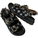Shein Women Fashionable Wedge Heel Thick Sole Slides With Metal Buckle Decoration And Chunky Platform Sandals
