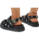 Shein Women Fashionable Wedge Heel Thick Sole Slides With Metal Buckle Decoration And Chunky Platform Sandals