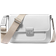 Michael Kors Bradshaw Medium Leather Messenger Bag - White