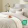 CozyLux California King Size Comforter Set 7 Pieces Bed Linen Beige (274.3x259.1cm)